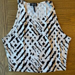 Nollie Print Black and White Tank Top